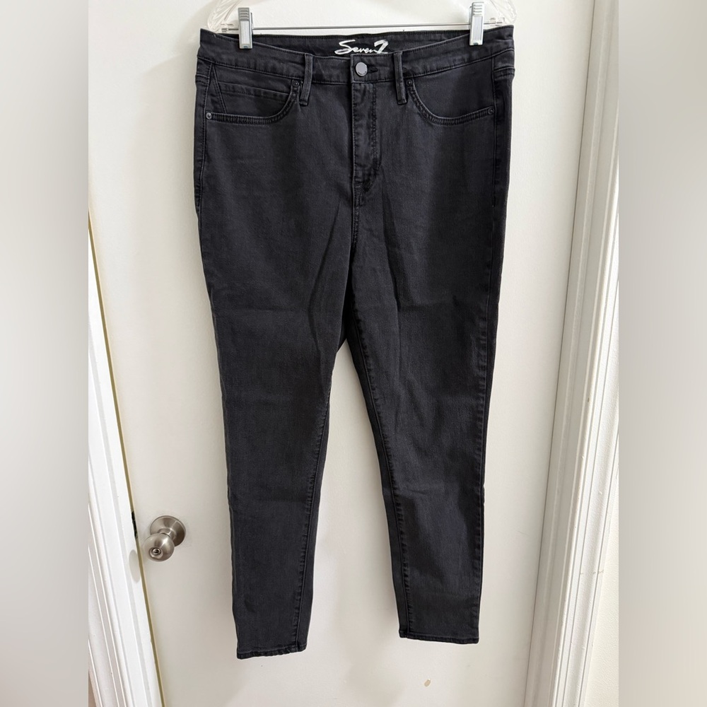 Seven7 Women's Dark Gray Skinny Jeans